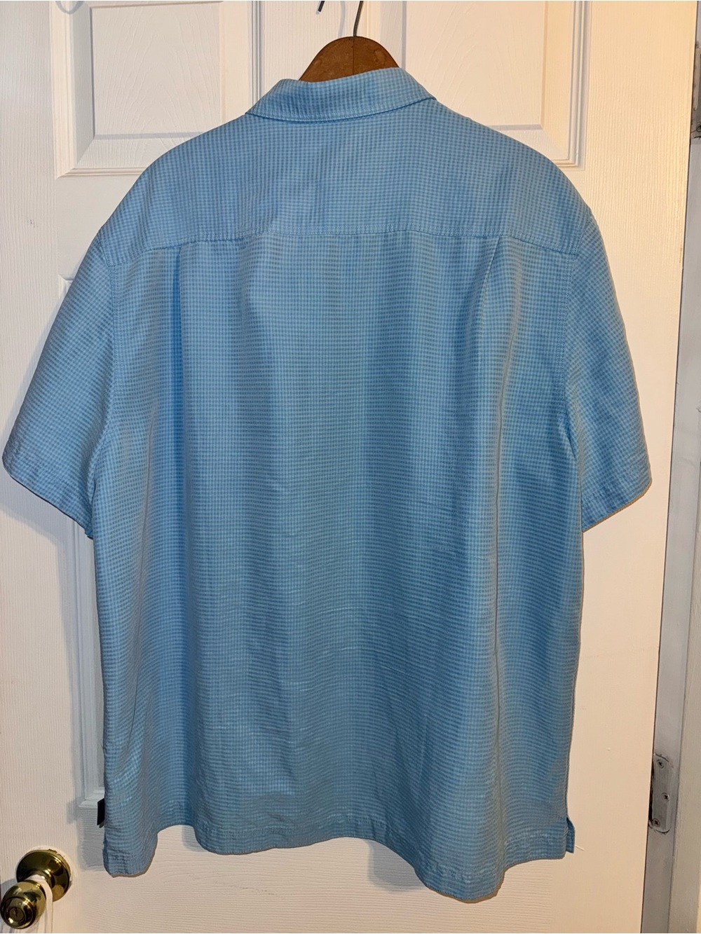 Royal Robbins Light Blue Short-Sleeve Button-Down Shirt - Picture 4 of 7